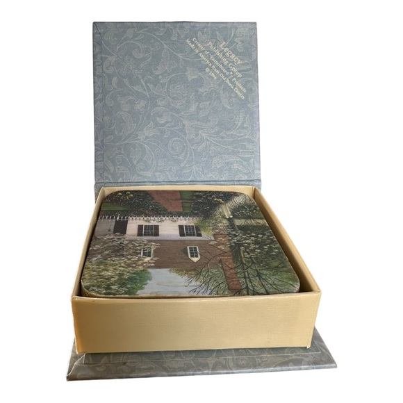 Vtg Legacy Publishing Group 1996 Taliaferro-Cole House garden Coasters Set of 6 - Picture 7 of 10